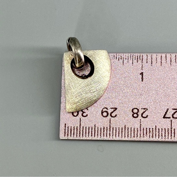 Vintage Modernist Sterling Silver OOAK Abstract Pendant - Picture 14 of 14